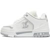 PK God Batch LOUIS VUITTON Trainer White cement PK God Batch LOUIS VUITTON Trainer White cement