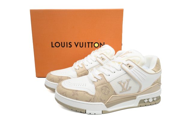 pk_god_batch_louis_vuitton_trainer_white_khaki_1AD66D2988211 PK God Batch LOUIS VUITTON Trainer White Khaki