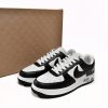 PK God Batch LOUIS VUITTON x Nike Air Force 1 Black White 7108-8