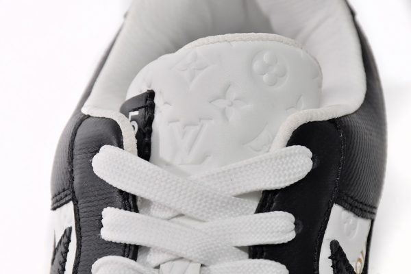 PK God Batch LOUIS VUITTON x Nike Air Force 1 Black White 7108-8