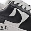 PK God Batch LOUIS VUITTON x Nike Air Force 1 Black White 7108-8