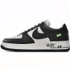 PK God Batch LOUIS VUITTON x Nike Air Force 1 Black White 7108-8