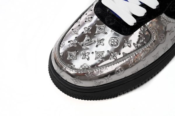 PK God Batch LOUIS VUITTON x Nike Air Force 1 Silver Yellow 1A9VCH