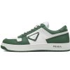 PK God Batch Prada Downtown Low Sneakers White Green PK God Batch Prada Downtown Low Sneakers White Green