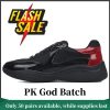 PK God Batch Prada Sneakers Black Red PK God Batch Prada Sneakers Black Red