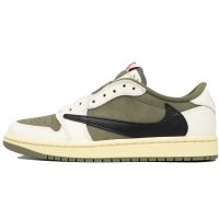 PK God Batch Air Jordan 1 Retro Low OG SP Travis Scott Medium Olive DM7866-200