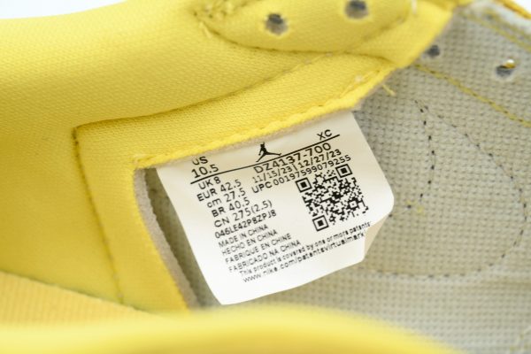 PK God Batch Air Jordan 1 Retro Low OG SP Travis Scott Canary DZ4137-700