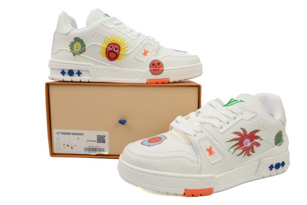 PK God Batch Yayoi Kusama x Louis Vuitton Trainer White