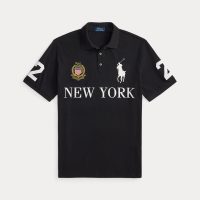 Polo Ralph Lauren Classic Fit New York Mesh Polo Shirt Black