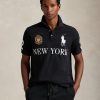 Polo Ralph Lauren Classic Fit New York Mesh Polo Shirt Black