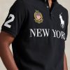 Polo Ralph Lauren Classic Fit New York Mesh Polo Shirt Black