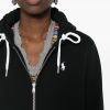 Polo Ralph Lauren Men's Double Knit Full-Zip Hoodie Sweatshirt Black and White