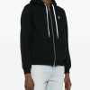 Polo Ralph Lauren Men's Double Knit Full-Zip Hoodie Sweatshirt Black and White