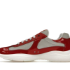PRADA Red Prada America's Cup biker fabric sneakers