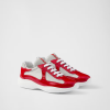 PRADA Red Prada America's Cup biker fabric sneakers