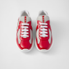 PRADA Red Prada America's Cup biker fabric sneakers