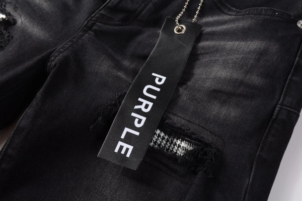 purple_brand_shorts_pants_patchwork_men_s_crease_skinny_fit_black_jeans_5001_1C5C730DF6415 Purple Brand Shorts Pants Patchwork Men's Crease Skinny Fit Black Jeans 5001