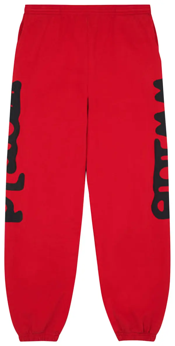 Sp5der Beluga Sweatpants 'Red/Black' Sp5der Beluga Sweatpants 'Red/Black'