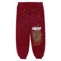 Sp5der Logo Sweatpant Maroon Sp5der Logo Sweatpant Maroon