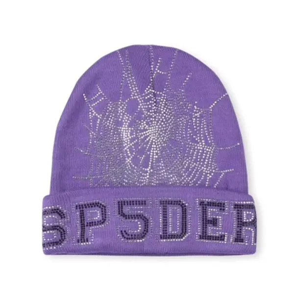Sp5der Web Beanie Purple