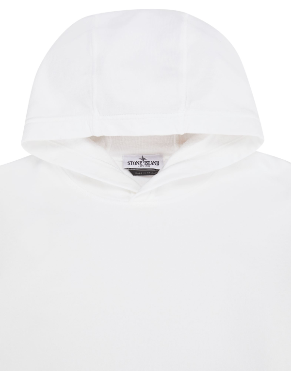 Stone Islan* Hooded Sweatshirt White