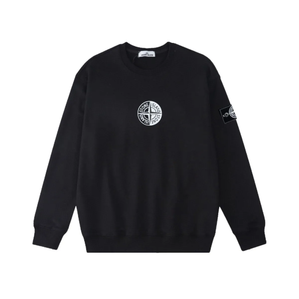 stone_island_sweatshirt_black_white_1BE748AFC8C19 Stone Island Sweatshirt Black White pk01
