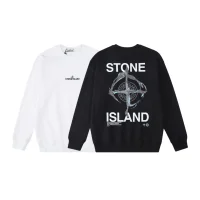 Stone Island Sweatshirt Black White pk02 Stone Island Sweatshirt Black White pk02
