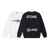 Stone Island Sweatshirt Black White pk04 Stone Island Sweatshirt Black White pk04