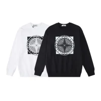 Stone Island Sweatshirt Black White pk05 Stone Island Sweatshirt Black White pk05