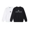 Stone Island Sweatshirt Black White pk07 Stone Island Sweatshirt Black White pk07