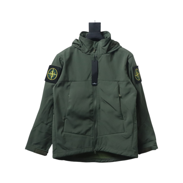 Stone Island Zipper Pocket Sleeve Shirt Jacket Green Stone Island Zipper Pocket Sleeve Shirt Jacket Green
