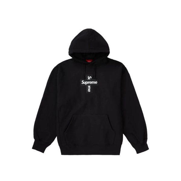 Supreme Cross Box Logo Hooded Sweatshirt Black Supreme Cross Box Logo Hooded Sweatshirt Black