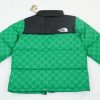 The North Face Splicing White And Green GUCCI