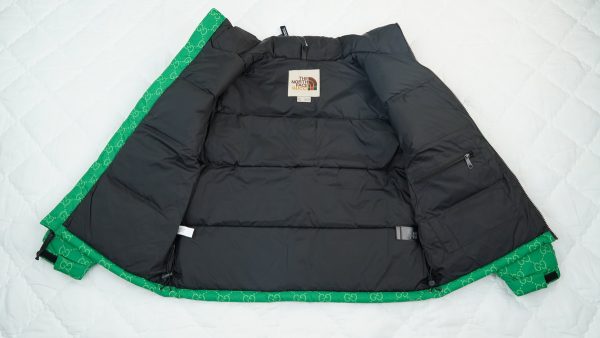 The North Face Splicing White And Green GUCCI