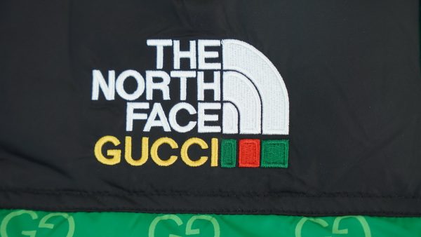 The North Face Splicing White And Green GUCCI
