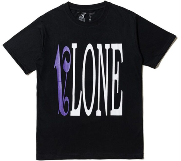 Vlone x Palm Angels T-Shirt Purple/Black Vlone x Palm Angels T-Shirt Purple/Black